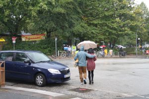 Hamburg Eimsbuettel XXL-Flohmarkt Regen