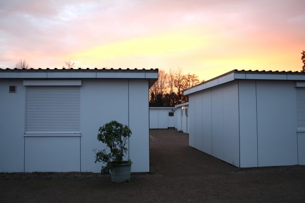 Unterkunft für Geflüchtete in der Schmiedekoppel in Niendorf. Archivbild: Alicia Wischhusen
