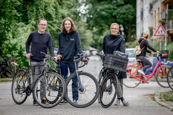 Sonja Hesselmann mit Sohn Mads und Ehemann Karlheinz Leonardi