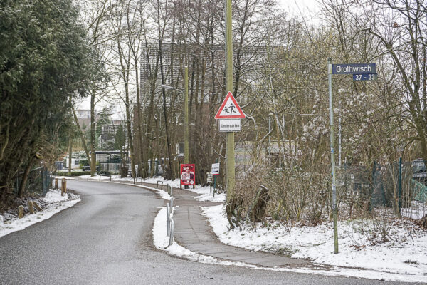 Der Grothwisch soll ein verkehrsberuhigter Bereich werden. Foto: Frieda Stadtlander